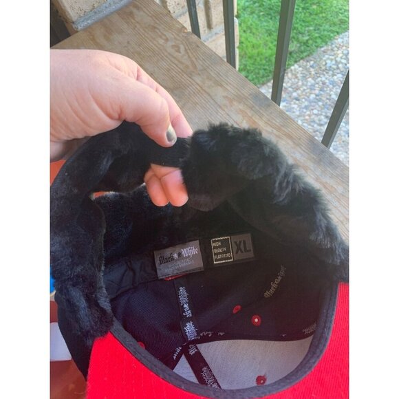 RARE Vintage 1990’s Texas Rangers MLB Winter Ear Flaps XL Baseball Cap Hat - Picture 7 of 8